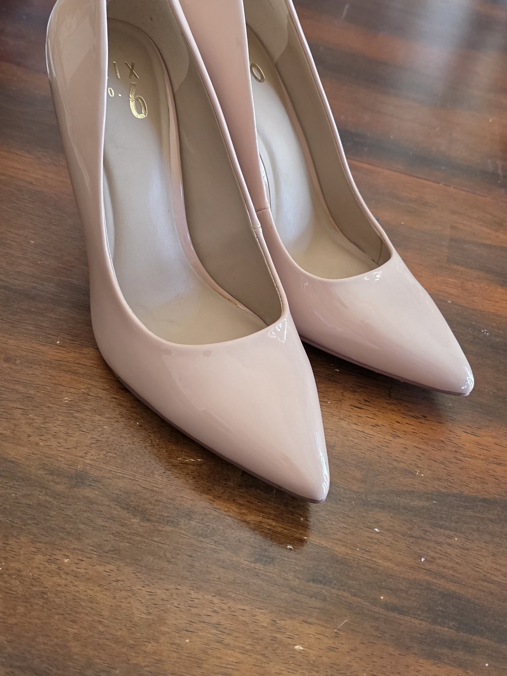 Mix No. 6 Nude Patent Pointed-Toe Pumps